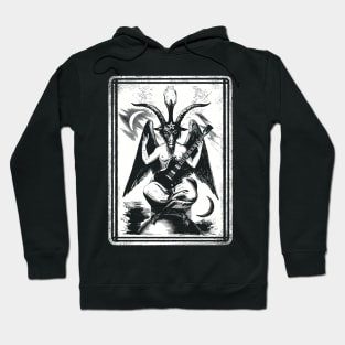 Baphomet sg guitar black Hoodie